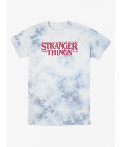 Stranger Things Logo Mineral Wash T-Shirt $8.03 T-Shirts