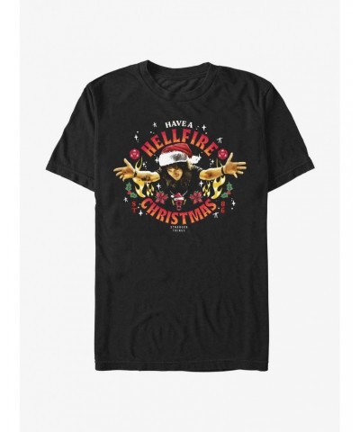 Stranger Things Hellfire Christmas Santa Eddie T-Shirt $8.84 T-Shirts