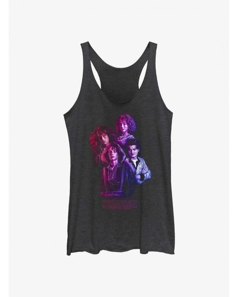 Stranger Things Day The Older Kids Nancy, Eddie, Robin, and Steve Girls Tank $9.32 Tanks